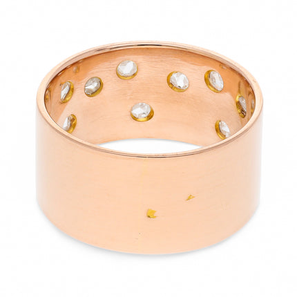 Lily of the Valley Rose-cut Diamond Band, 18ct Rose Gold