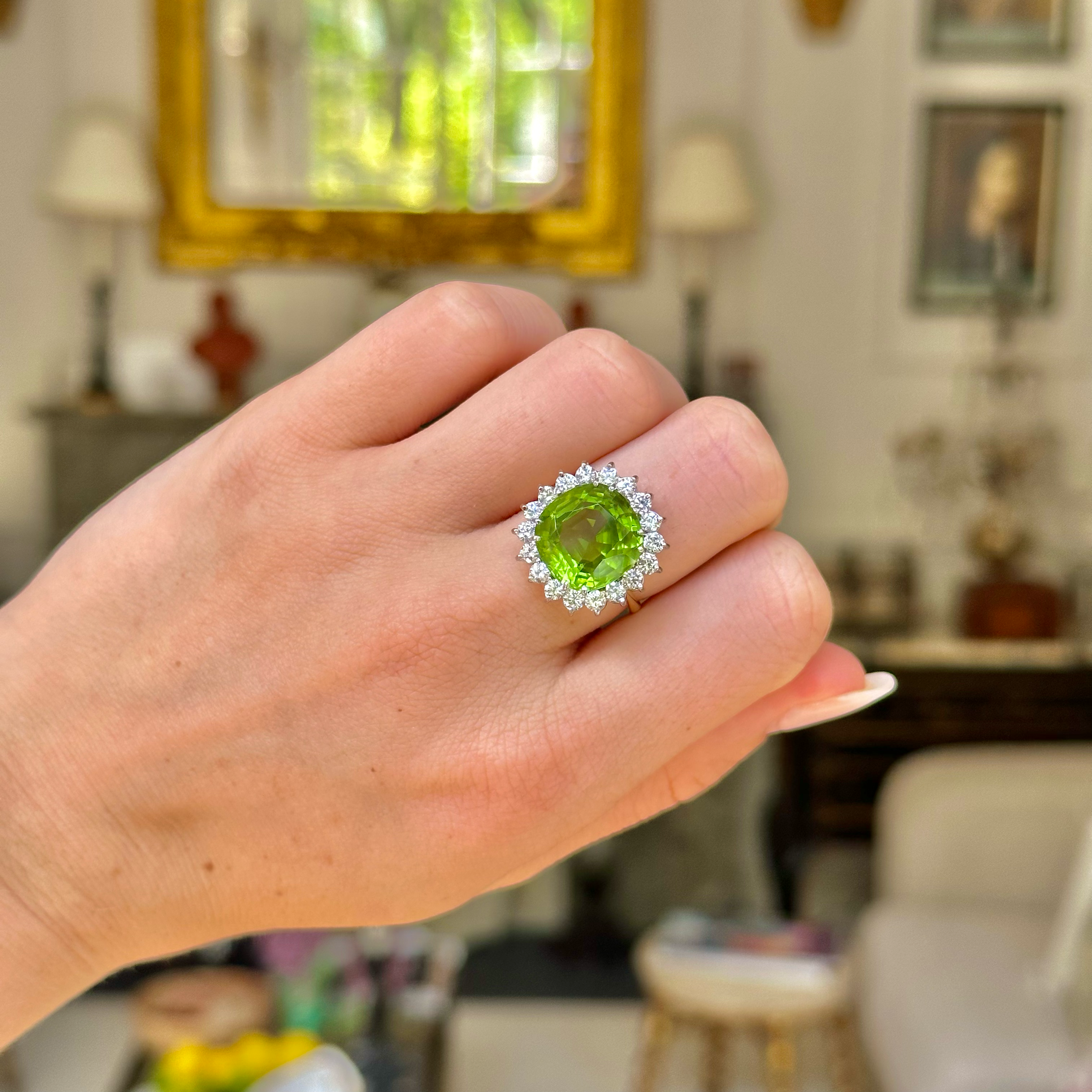 GIA 10.64ct Columbian Green Square Emerald and Diamond 3 stone Ring –  Treasurly by Dima Inc