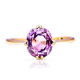 Antique, Edwardian, early synthetic pink sapphire single-stone ring