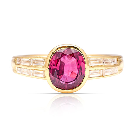 Ruby-Diamond-Ring-Art-Deco-1394 front
