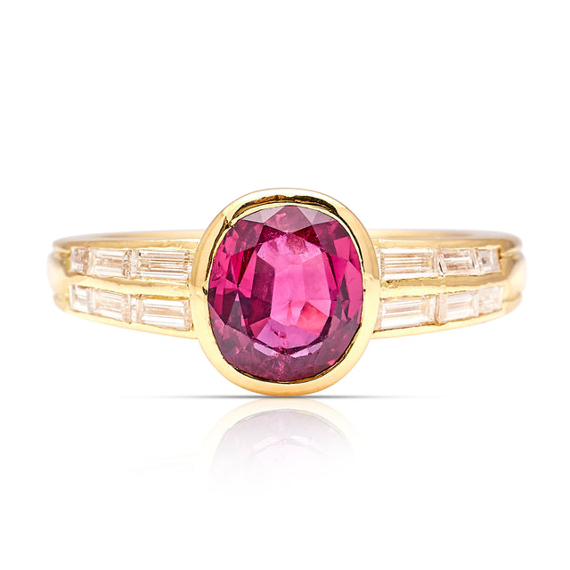 Ruby-Diamond-Ring-Art-Deco-1394 front