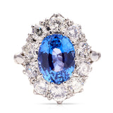 Vintage-Sapphire-Cluster-Diamond-Ring-Front