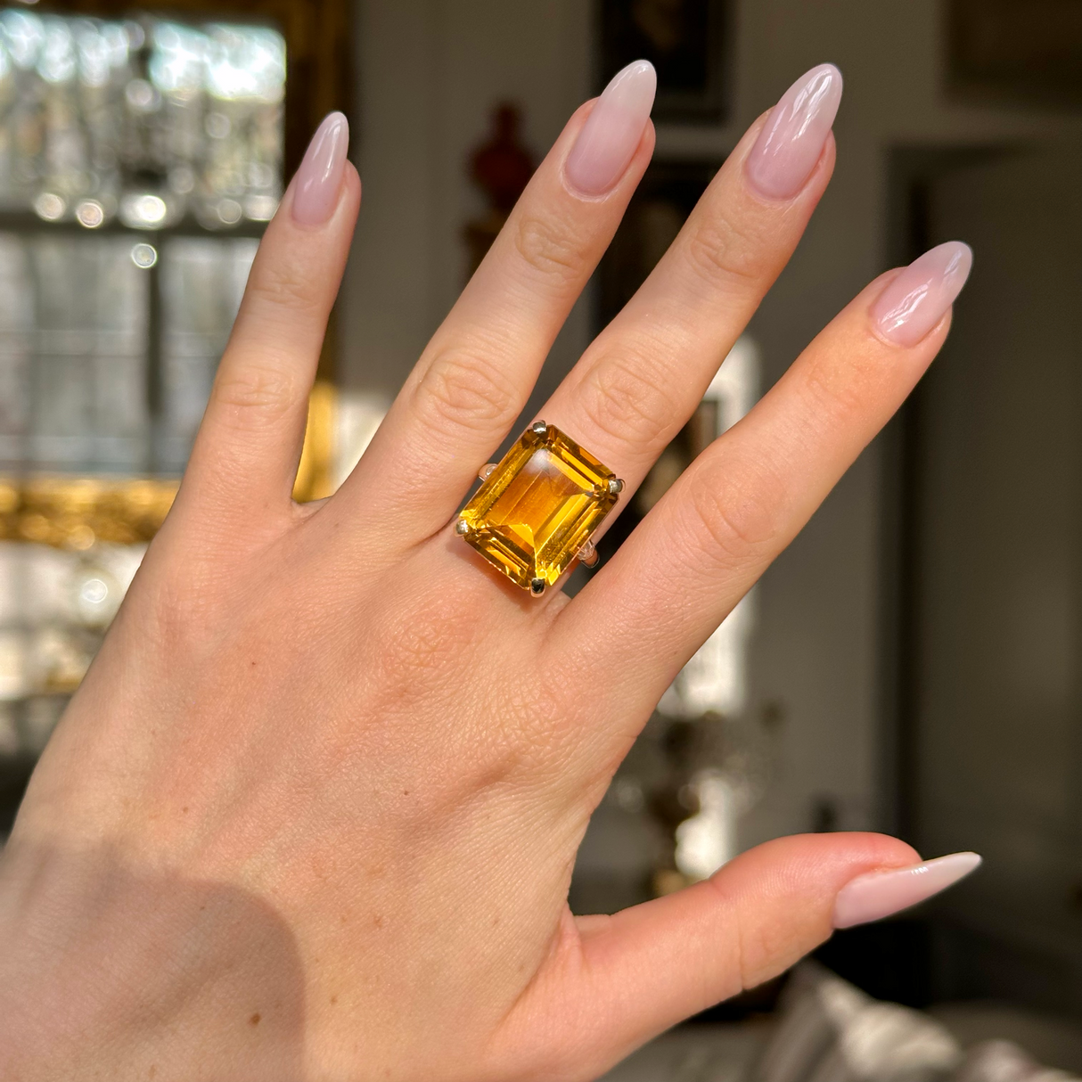 Cartier citrine ring sale