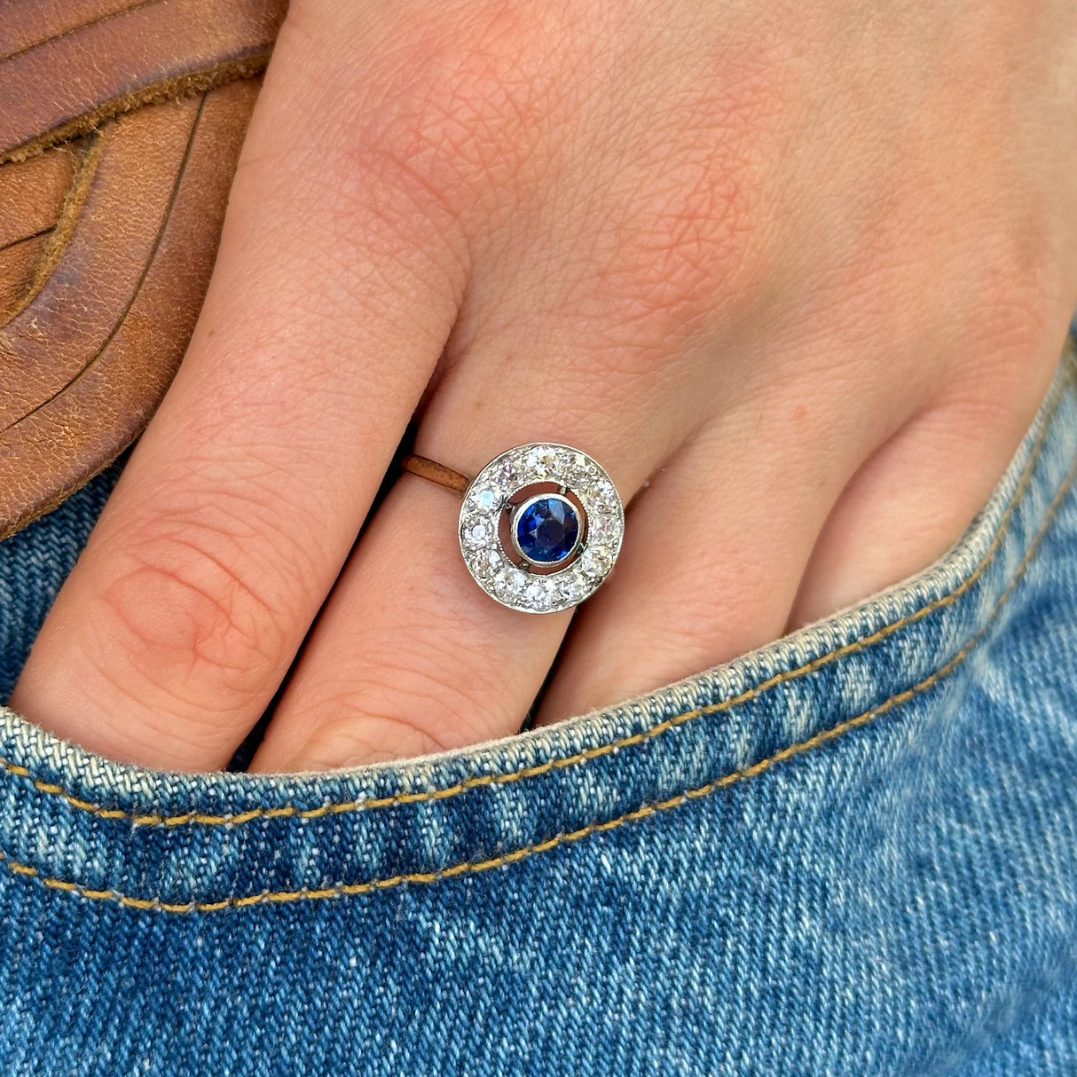 Sapphire target ring deals