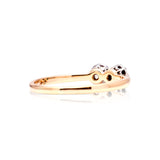 Vintage, 1990s diamond engagement ring back view