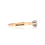 Vintage, 1990s diamond engagement ring side view