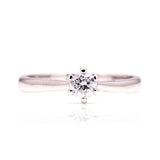 Vintage, 1990s solitaire diamond ring front