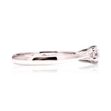 Vintage, 1990s solitaire diamond ring side