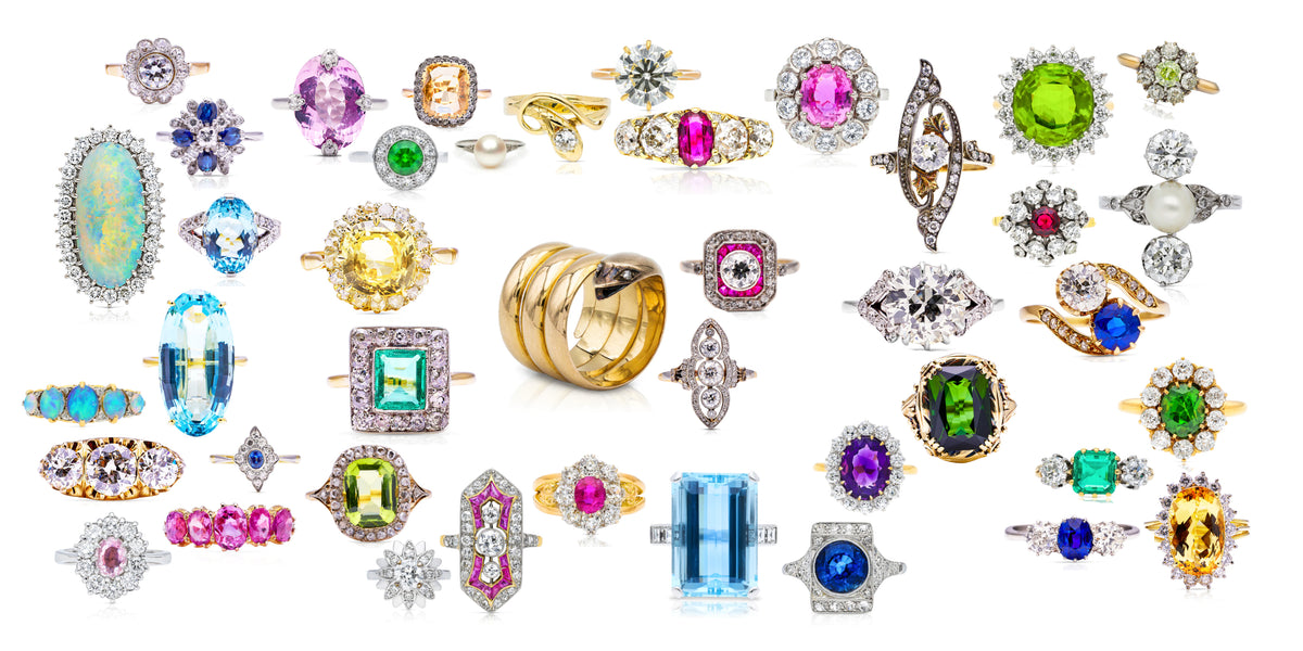 Rare Rings With Rocks The Antique Ring Boutique, antique & vintage rings, unique & authentic ...