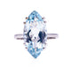 Aquamarine engagement rings