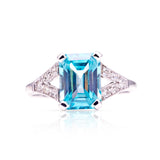Vintage, Art Deco zircon & diamond ring