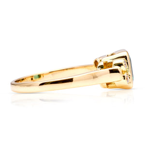 Vintage, emerald and diamond ring
