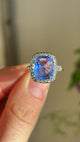 Antique, early Victorian, sri lankan sapphire and diamond ring