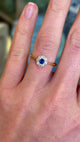 Antique, Edwardian sapphire & diamond cluster ring