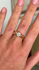 Antique, Victorian solitaire old cut diamond ring
