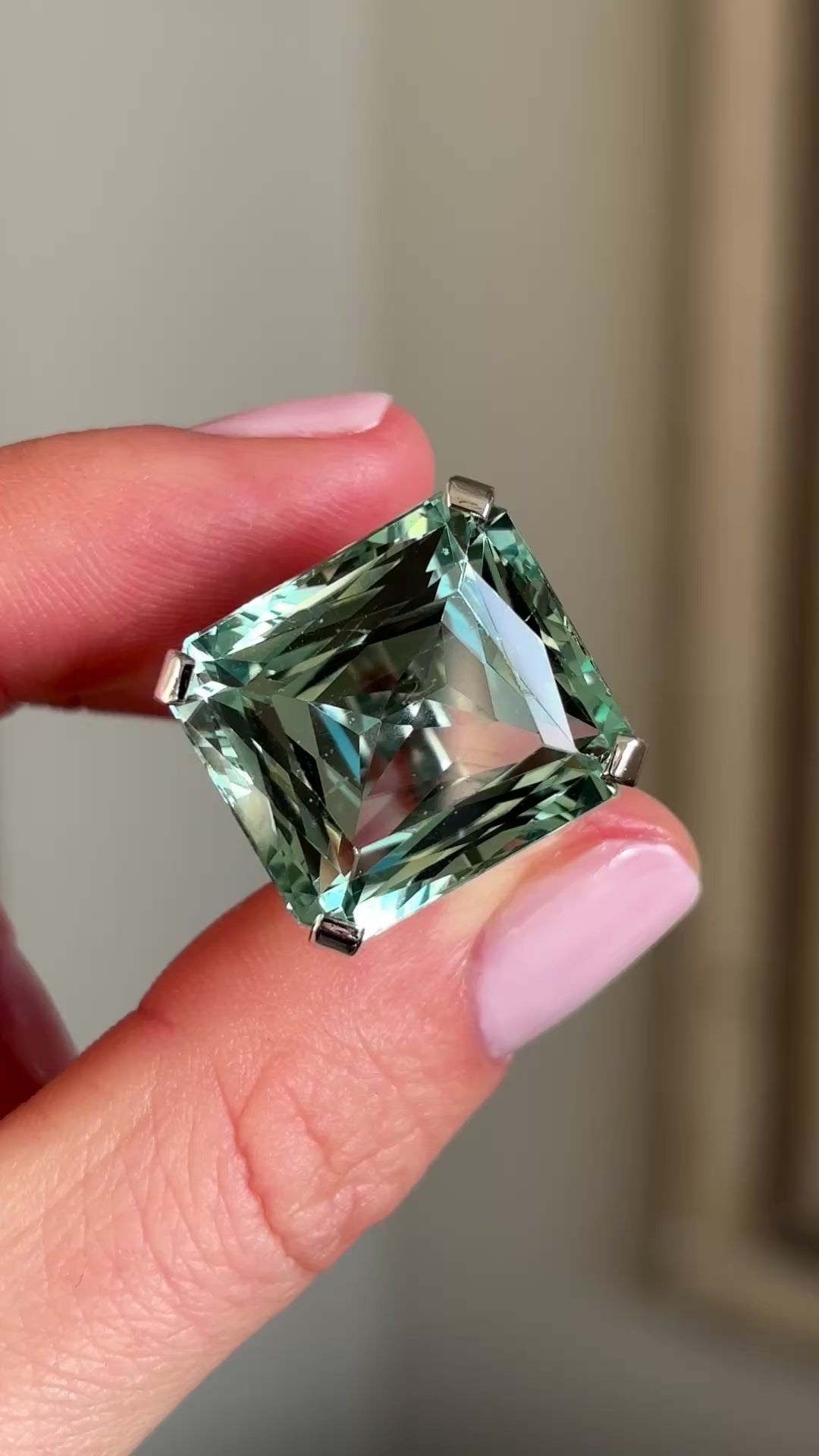 Antique, Victorian aquamarine cocktail ring