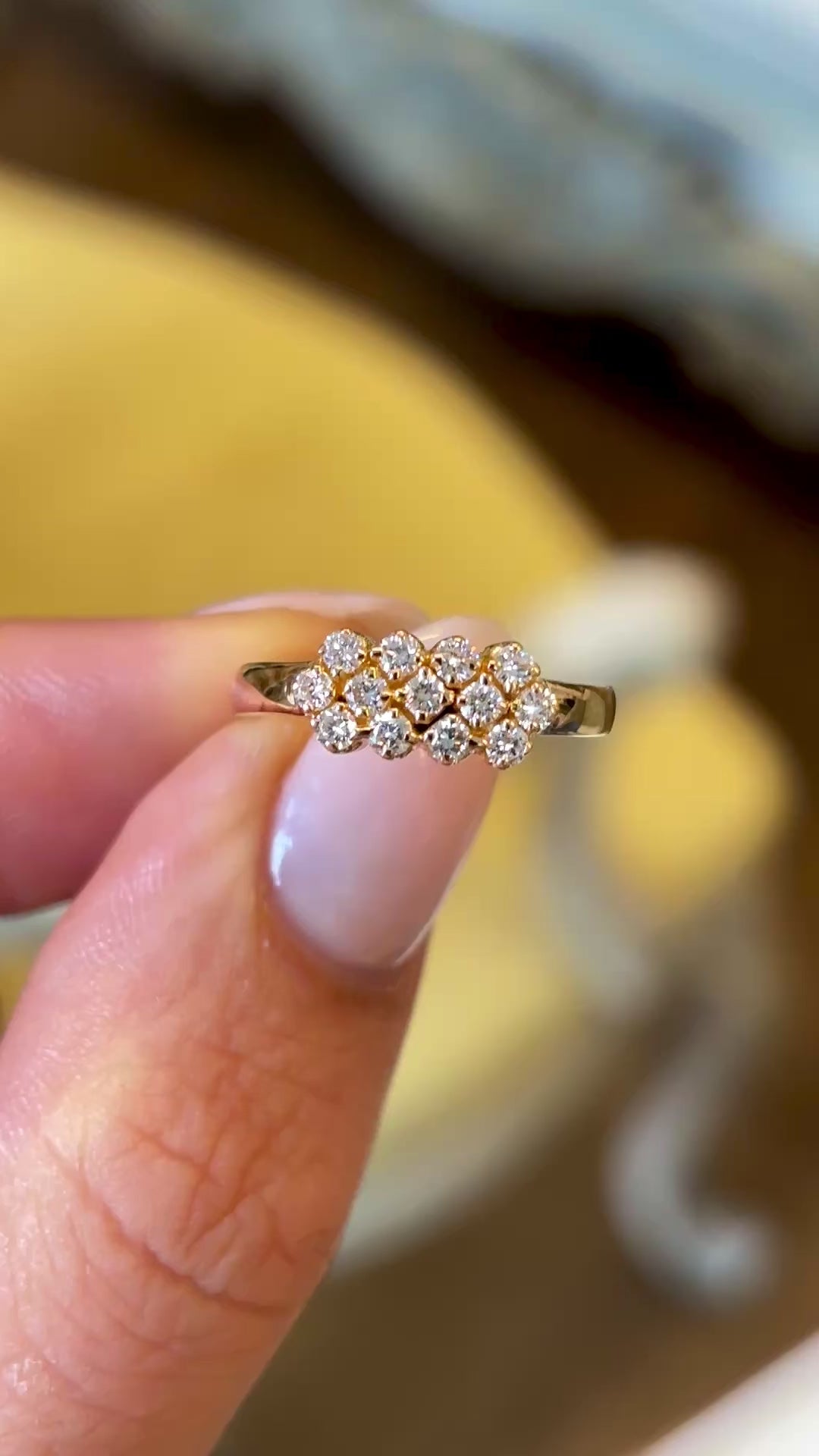Vintage, 1990s diamond dress ring