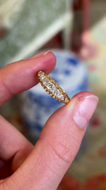 Antique, Victorian five-stone diamond ring