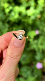 Vintage, 1990s diamond twist ring, 18ct yellow gold
