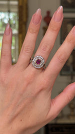 Antique | Edwardian, ruby & diamond ring