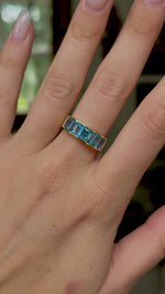 Vintage | blue topaz ring
