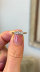 Antique, Edwardian three-stone diamond ring