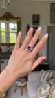 Art Deco, French, platinum, pink sapphire & diamond ring