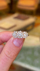 Antique, Edwardian triple diamond cluster ring
