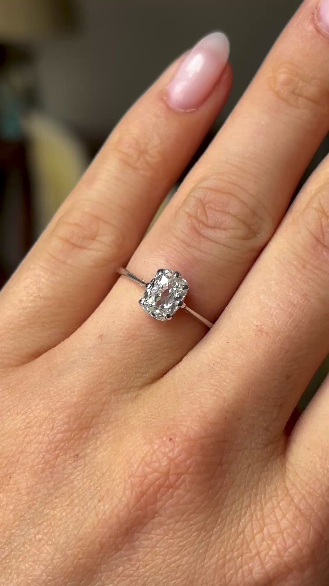 Antique, Edwardian old-cut diamond solitaire ring