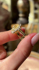 Vintage, 1970s yellow sapphire cluster ring
