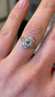Antique, Edwardian old-cut diamond cluster ring