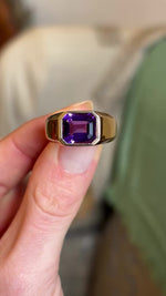 Vintage, amethyst chunky band