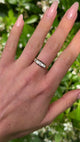 Antique, Victorian Five-Stone Diamond Engagement Ring, 18ct Yellow Gold worn on hand.