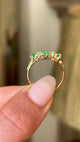 Antique, Edwardian emerald & diamond ring
