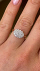Vintage, 1930s diamond cluster ring