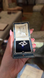 Vintage, 1940s toi et moi diamond engagement ring