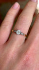 Antique, Edwardian diamond engagement ring