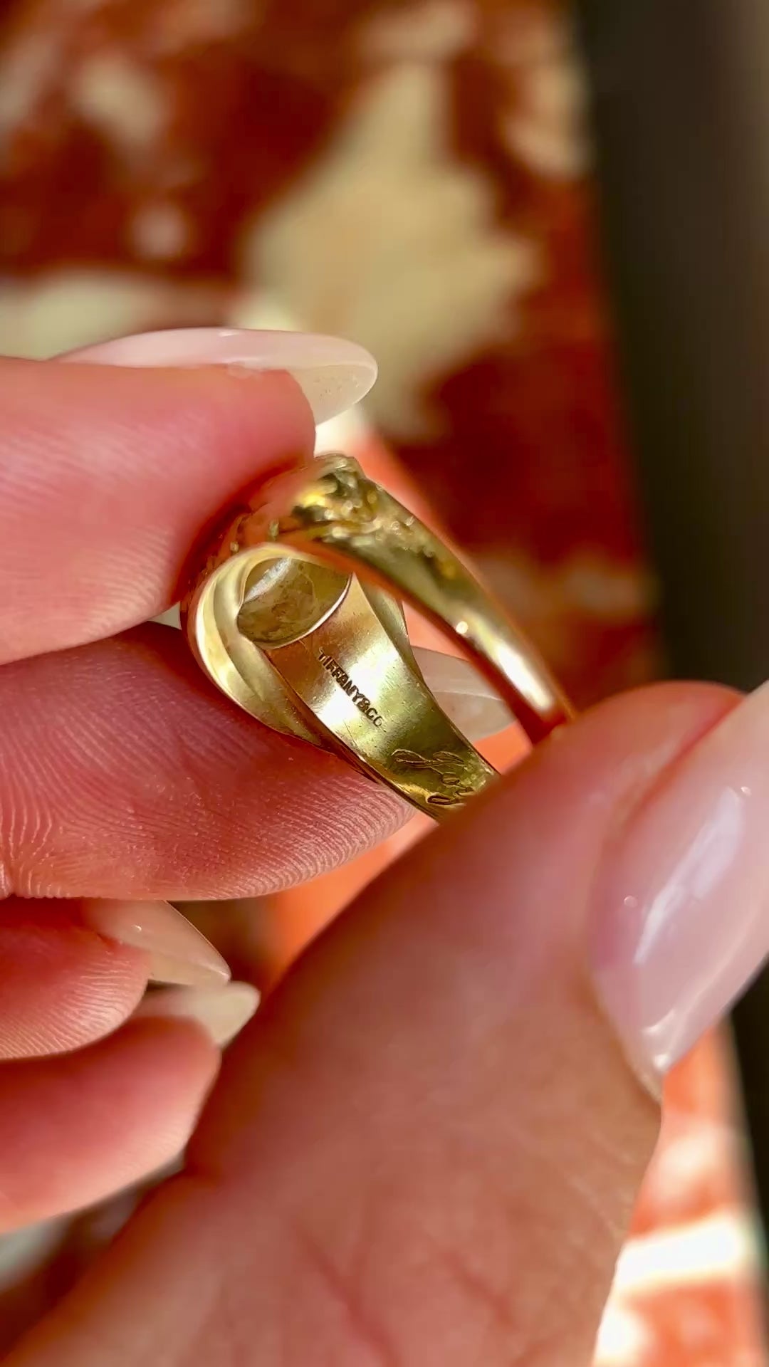 Vintage, 1960s Tiffany & co solitaire diamond class ring