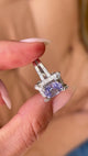 Vintage, 1930s Sri Lankan sapphire & diamond cluster ring