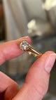 Vintage, 1940s solitaire diamond engagement ring