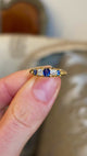 Antique, Edwardian sapphire & diamond five-stone ring