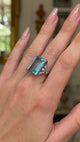 Art Deco | 1920s, aquamarine & diamond cocktail ring