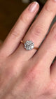 Antique, Edwardian diamond daisy cluster ring