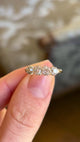 Antique, Edwardian diamond half-hoop ring