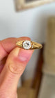 Antique, Victorian solitaire old cut diamond ring