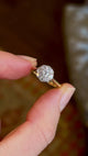 Antique, Edwardian diamond daisy cluster ring
