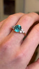 Vintage, 1940s zircon and diamond ring
