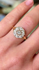 Antique, Edwardian diamond cluster ring