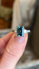Vintage, Art Deco zircon & diamond ring