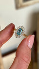 Vintage, 1970s emerald marquise cluster ring